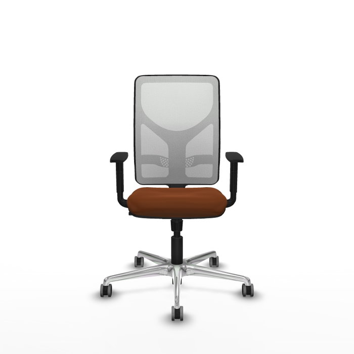 PIQUERAS Y CRESPO Silla de oficina Motilla con mecanismo Sincro, Marrón y Blanco PIQUERAS Y CRESPO Silla de oficina Motilla con mecanismo Sincro, Marrón y Blanco