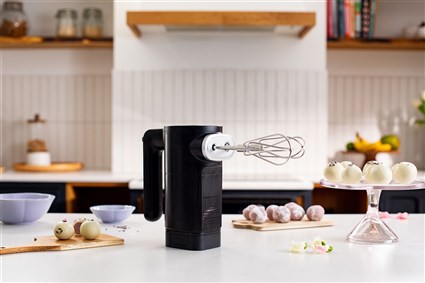 Kitchenaid Batidora Amasadora Inalámbrica 5KHMR762BM con Batería GO, 7 Velocidades, Negro Mate