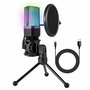Woxter Mic Studio 65 RGB USB 2.0 Micrófono de Condensador WE26-028 para Grabación y Streaming