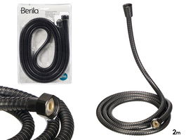 Berilo Manguera Ducha 2M Negro 23x2.5x16.5cm (Set de 12)