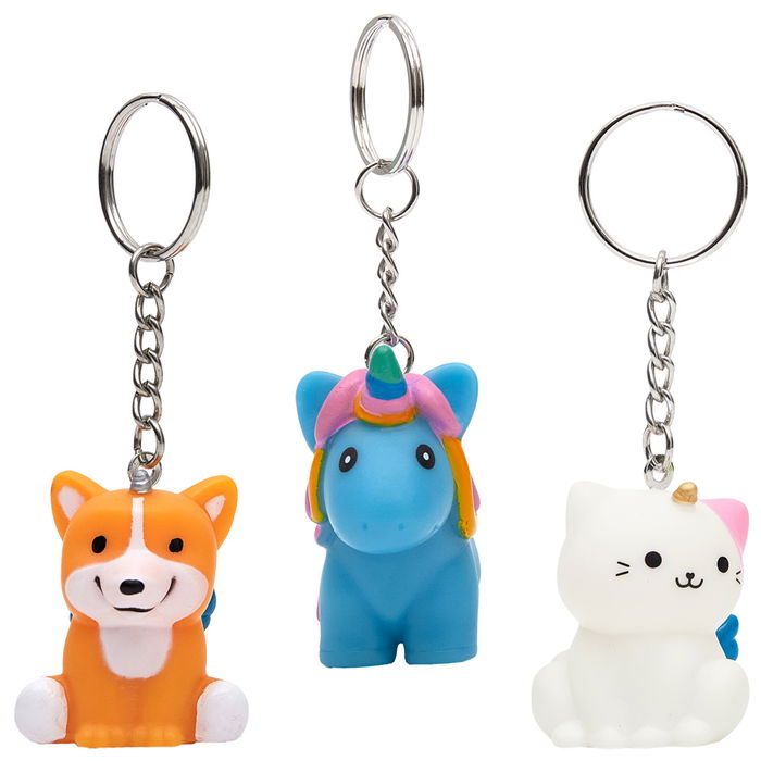 Mister Gadget Llavero Animal Luminoso - Gato, Perro, Unicornio