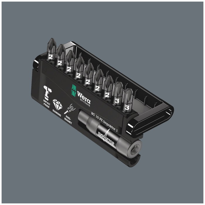 Wera Bit-Check 10 PZ Impaktor 1
