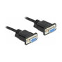 DeLOCK 87308 Cable RS-232 Nullmodem DB-9 Hembra a Hembra, 0,5 m