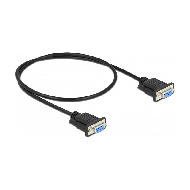 DeLOCK 87308 Cable RS-232 Nullmodem DB-9 Hembra a Hembra, 0,5 m DeLOCK 87308 Cable RS-232 Nullmodem DB-9 Hembra a Hembra, 0,5 m