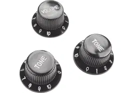 YellowPTS Set Botonera Para Stratocaster Volumen + 2 Tono Negro