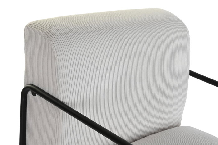 DKD Home Decor Sillon Moderno Blanco Negro 74 x 79 x 64 cm