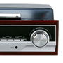 Camry CR 1113 Tocadiscos con Radio PLL AM/FM, Altavoces Integrados, Reloj Despertador, Pantalla LCD, 33/45/78 RPM, 33 x 32 x 15 cm