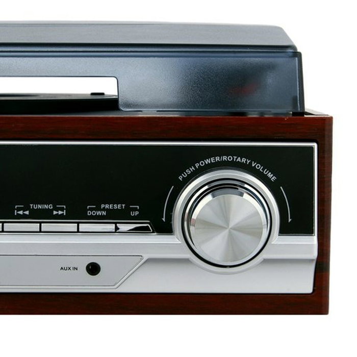 Camry Tocadiscos CR 1113 con Radio PLL y Altavoces Integrados - Madera