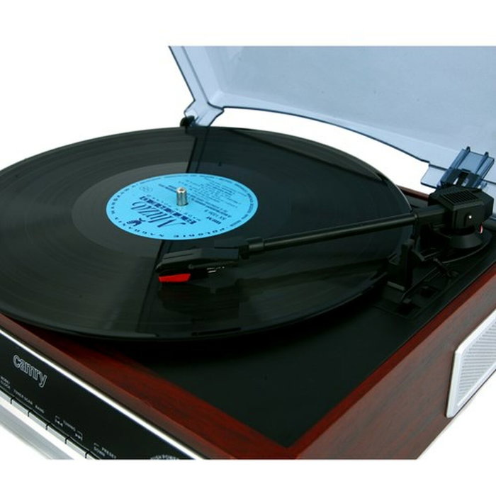 Camry Tocadiscos CR 1113 con Radio PLL y Altavoces Integrados - Madera