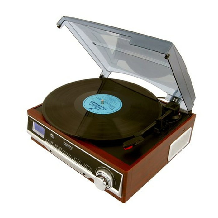 Camry Tocadiscos CR 1113 con Radio PLL y Altavoces Integrados - Madera