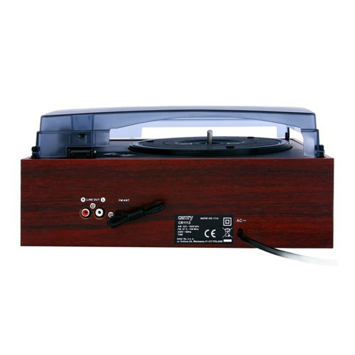 Camry Tocadiscos CR 1113 con Radio PLL y Altavoces Integrados - Madera