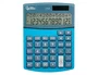 Liderpapel XF28 Calculadora Sobremesa 12 Dígitos Doble Línea, Coste, Venta, Margen, Tasas, Solar y Pilas, Azul 155x115x25 mm