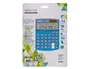 Liderpapel XF28 Calculadora Sobremesa 12 Dígitos Doble Línea, Coste, Venta, Margen, Tasas, Solar y Pilas, Azul 155x115x25 mm
