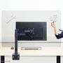 Neomounts NS-PLXPROTECT1 Mampara Protectora de Acrílico para Monitor hasta 32" con Montaje VESA 100x100 mm, Ancho 120 cm, Transparente, 1 Pieza