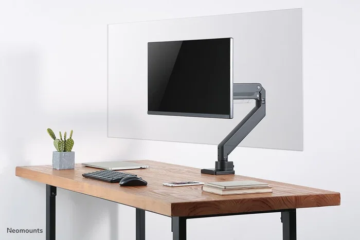 Neomounts NS-PLXPROTECT1 Mampara Protectora de Acrílico para Monitor hasta 32" con Montaje VESA 100x100 mm, Ancho 120 cm, Transparente, 1 Pieza