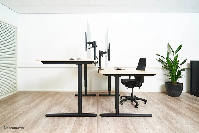 Neomounts NS-PLXPROTECT1 Mampara Protectora de Acrílico para Monitor hasta 32" con Montaje VESA 100x100 mm, Ancho 120 cm, Transparente, 1 Pieza