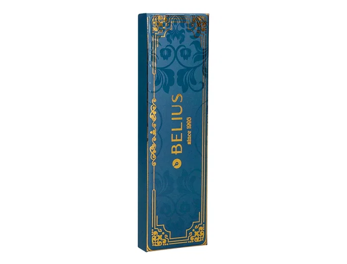 Belius Macaron Bliss Bolígrafo Forma Hexagonal Rosa/Azul y Dorado Tinta Azul Punta 0,8 mm