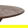 Mesa Comedor Marrón Madera de Acacia 130 X 130 X 76 cm