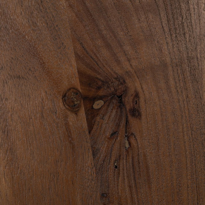 Mesa Comedor Marrón Madera de Acacia 130 X 130 X 76 cm Mesa Comedor Marrón Madera de Acacia 130 X 130 X 76 cm