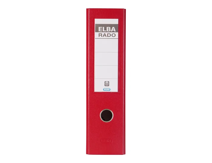 Elba Archivador de palanca forrado rojo DIN A4 80 mm