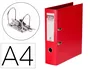 Elba Archivador de Palanca Rado Plast DIN A4 Rojo Lomo 80 mm Carton Forrado