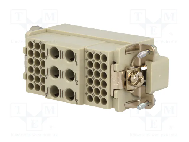 HARTING Han K 6/36 Pos. M Insert Crimp - Plantilla de contacto macho HARTING Han K 6/36 Pos. M Insert Crimp - Plantilla de contacto macho