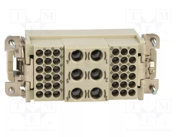 HARTING Han K 6/36 Pos. M Insert Crimp - Plantilla de contacto macho HARTING Han K 6/36 Pos. M Insert Crimp - Plantilla de contacto macho