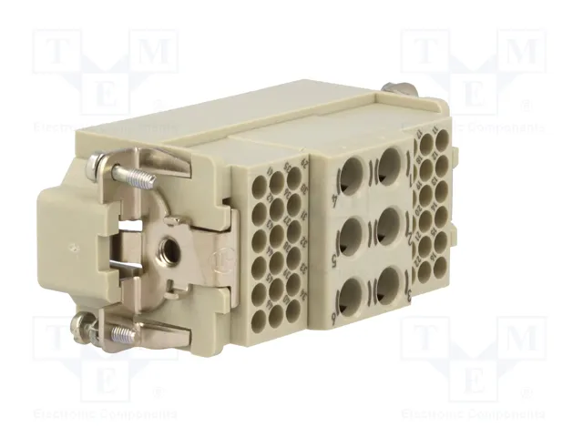 HARTING Han K 6/36 Pos. M Insert Crimp - Plantilla de contacto macho HARTING Han K 6/36 Pos. M Insert Crimp - Plantilla de contacto macho