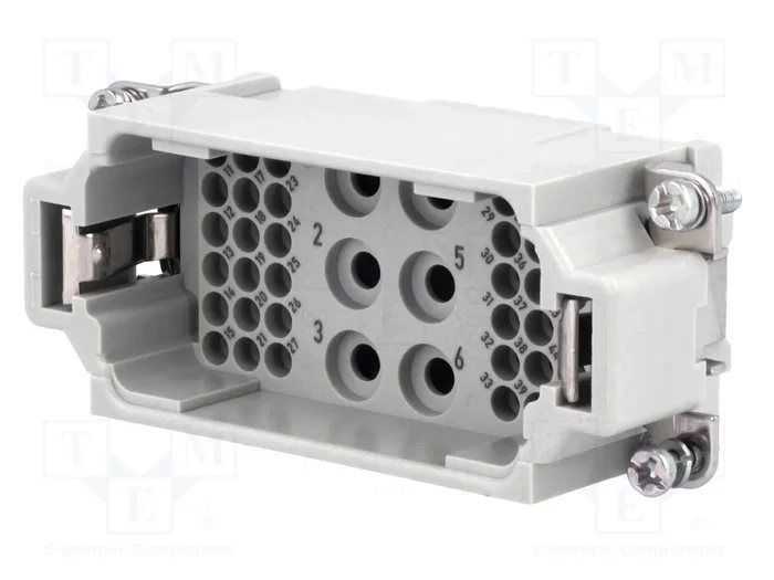 HARTING Han K 6/36 Pos. M Insert Crimp - Plantilla de contacto macho HARTING Han K 6/36 Pos. M Insert Crimp - Plantilla de contacto macho