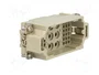 HARTING Han K 6/36 Pos. M Insert Crimp - Plantilla de contacto macho