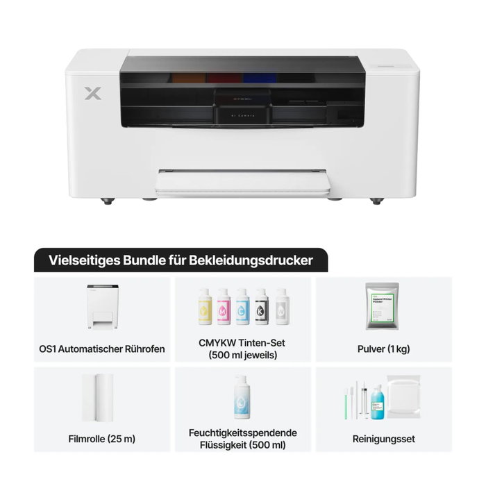 xTool xTool Apparel Printer incl. Oven - Ready2Use en Negro / Blanco