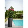 Garden ID Maceta alta para flores 02041569, Green Care Sense Tall Black-Anthr., 55 cm, 100% reciclado, resistencia UV y gel