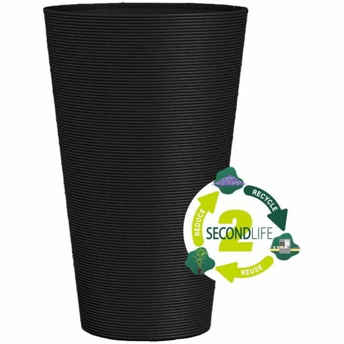 Garden Id Maceta alta Green Care Sense Tall Negro Antracita 55 cm