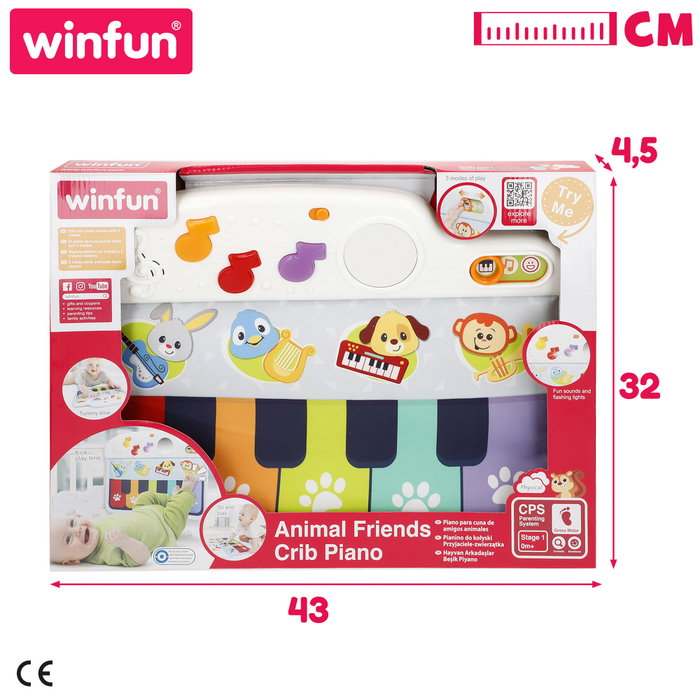 Winfun Piano para bebés con luz y sonido Winfun Piano para bebés con luz y sonido