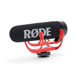 Rode Videomic Go Microphone VM-GO - Supercardioid, 3.5 mm Output, 100-16000 Hz, Color Negro, Rojo