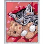 Ravensburger 25838 Kit de Pintura por Números CreArt Kids Gatito y Osito de Peluche 18 x 24 cm
