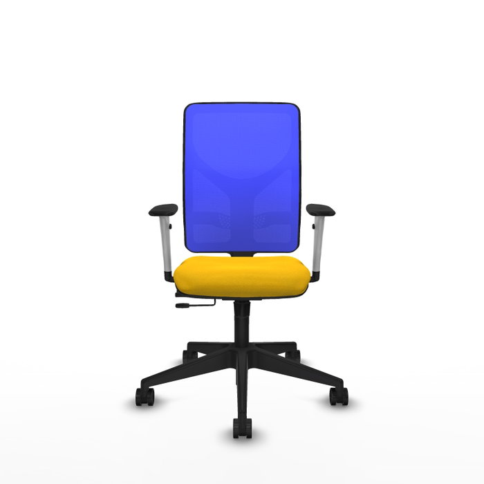 PIQUERAS Y CRESPO Silla de oficina Motilla con mecanismo Sincro/Traslack, Amarillo y Azul PIQUERAS Y CRESPO Silla de oficina Motilla con mecanismo Sincro/Traslack, Amarillo y Azul