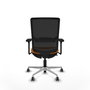 PIQUERAS Y CRESPO Silla de oficina Haches Naranja y Negro