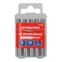 Workpro Juego de 5 Portapuntas Magnéticos 60 mm, Tubo Acero al Carbono S2, Imán Potente, Eje Cromo Vanadio 6.3 mm Hexagonal