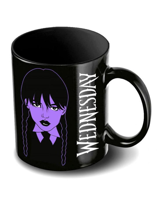 Karactermania Taza Braid Miércoles Negro