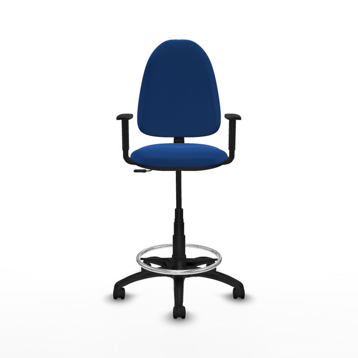 PIQUERAS Y CRESPO Taburete Aýna Azul con Mecanismo de Contacto Permanente PIQUERAS Y CRESPO Taburete Aýna Azul con Mecanismo de Contacto Permanente