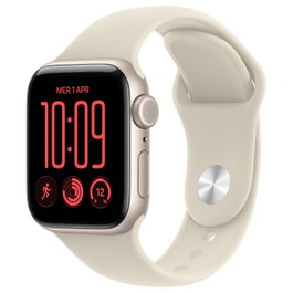 Apple Watch SE 3 40mm Starlight Aluminium GPS + Cellular con Sport Band arena S/M