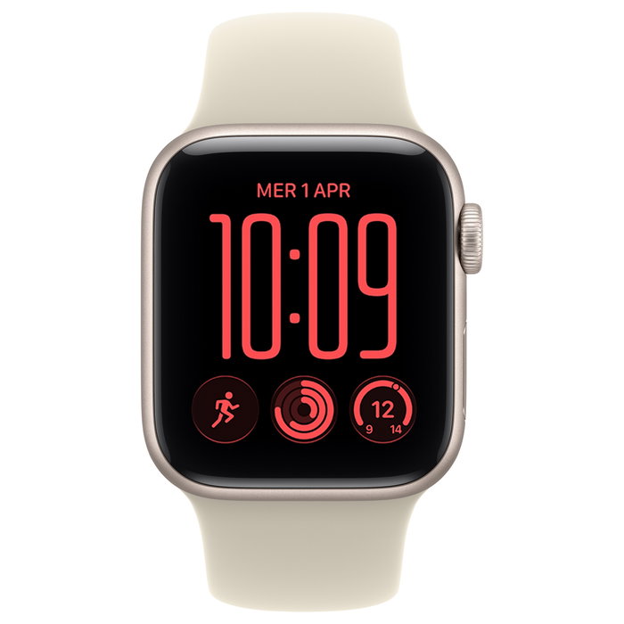 Apple Watch SE 3 40mm Starlight Aluminium GPS + Cellular con Sport Band arena S/M
