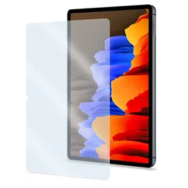 Celly GLASSTAB Protector de Pantalla de Vidrio Templado 9H para Samsung Galaxy Tab S7+ - 12.4" (31.5 cm) - Anti-Huellas, Resistente a Golpes y Rayones - Incluye Kit de Limpieza