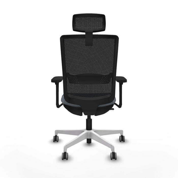 PIQUERAS Y CRESPO Silla de oficina Haches con mecanismo Sincro/Traslack Gris y Negro