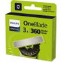 Philips Cabezal de Reemplazo OneBlade 360 QP430/50 (Pack de 3) de Color Negro y Amarillo