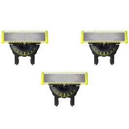 Philips OneBlade 360 Cabezales de Reemplazo QP430/50 (Pack de 3) de color Negro y Verde/Amarillo