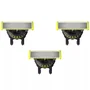Philips OneBlade 360 Cabezales de Reemplazo QP430/50 (Pack de 3) de color Negro y Verde/Amarillo
