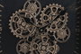 DKD Home Decor Reloj de Pared Metal y Cristal 80x80cm Negro y Dorado