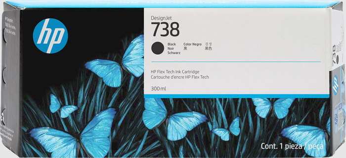 HP 738 Cartucho de tinta Negro XL 300ml